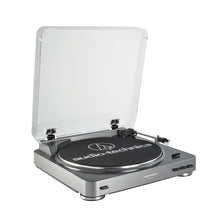 Cargar imagen en el visor de la galería, Audio-Technica AT-LP60-USB-Plata frontal
