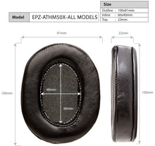 Cargar imagen en el visor de la galería, Dekoni Audio Velour Audio-Technica dimensiones
